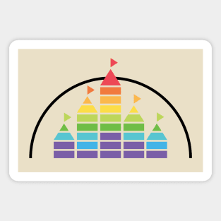 Castle (Black Rainbow) Magnet